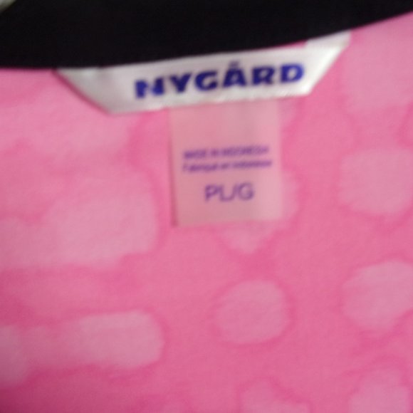 Peter Nygard Blouse Top Pink Black LP - Picture 2 of 2